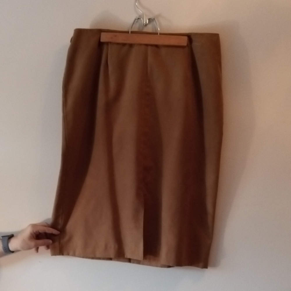 Encore Jeans Tan Pencil Skirt